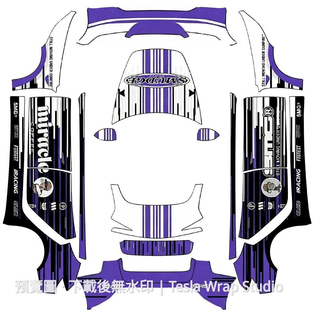 林俊傑 911 GT3 外觀 2 - Model 3 (2024+) Standard & Premium