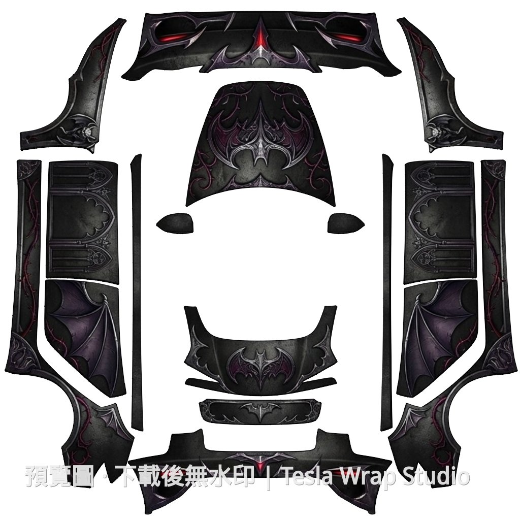 Model 3 (2024+) Standard & Premium 編號 #8090 自訂範本