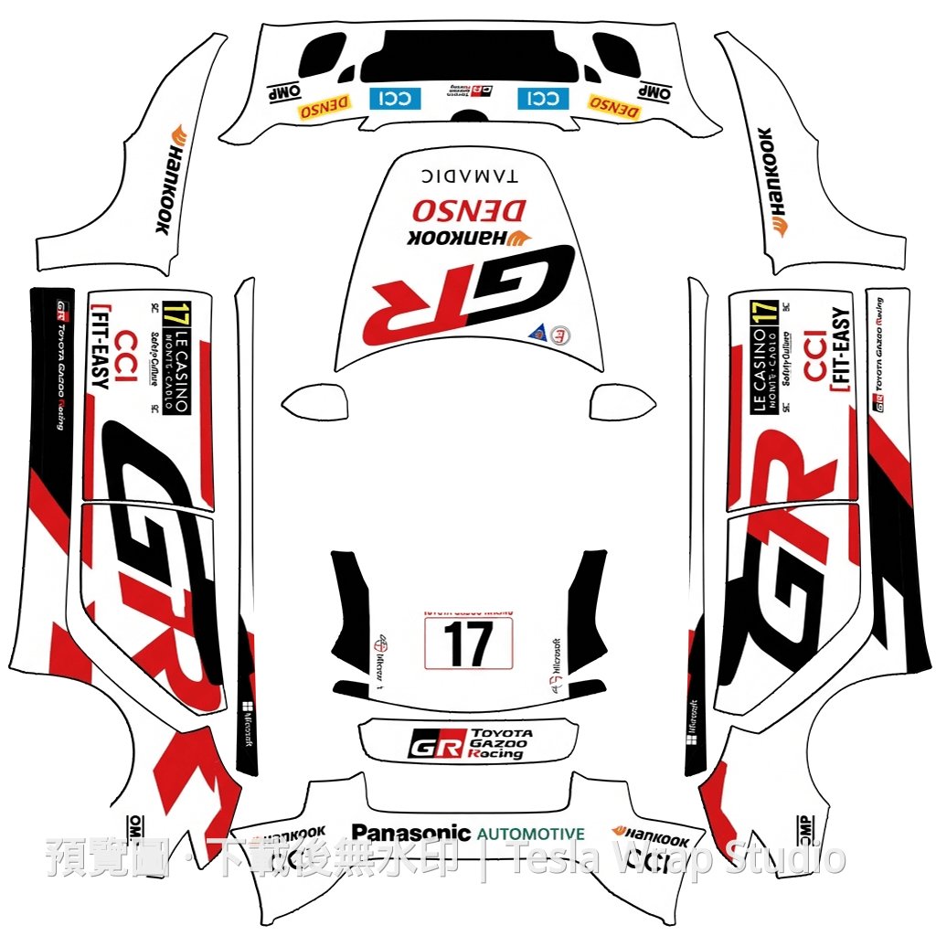 Toyota GAZOO Racing 主題 - Model 3 (2024+) Standard & Premium