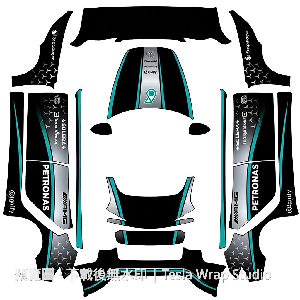 經典賽車塗裝 3 - Model 3 (2024+) Standard & Premium