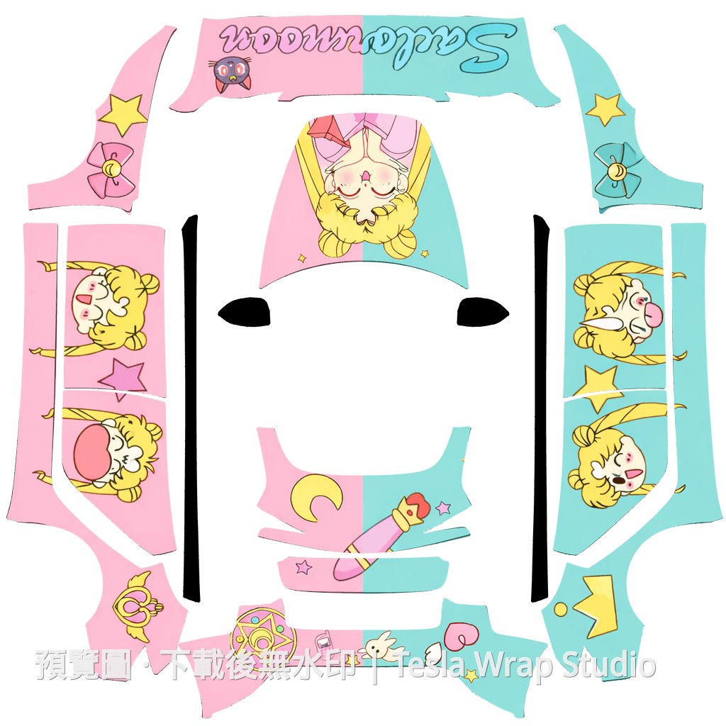 美少女戰士主題 - Model 3 (2024+) Standard & Premium