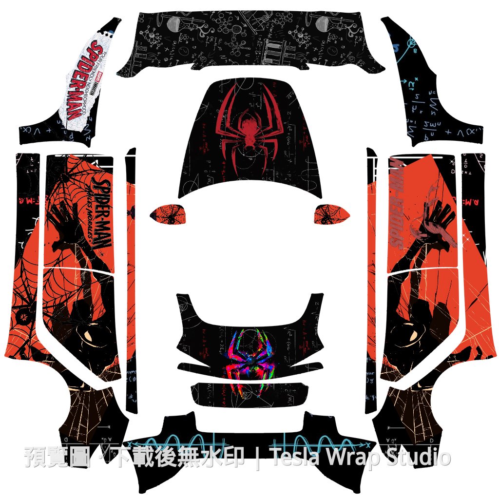 SpidermanSymbol 主題 - Model 3 (2024+) Standard & Premium