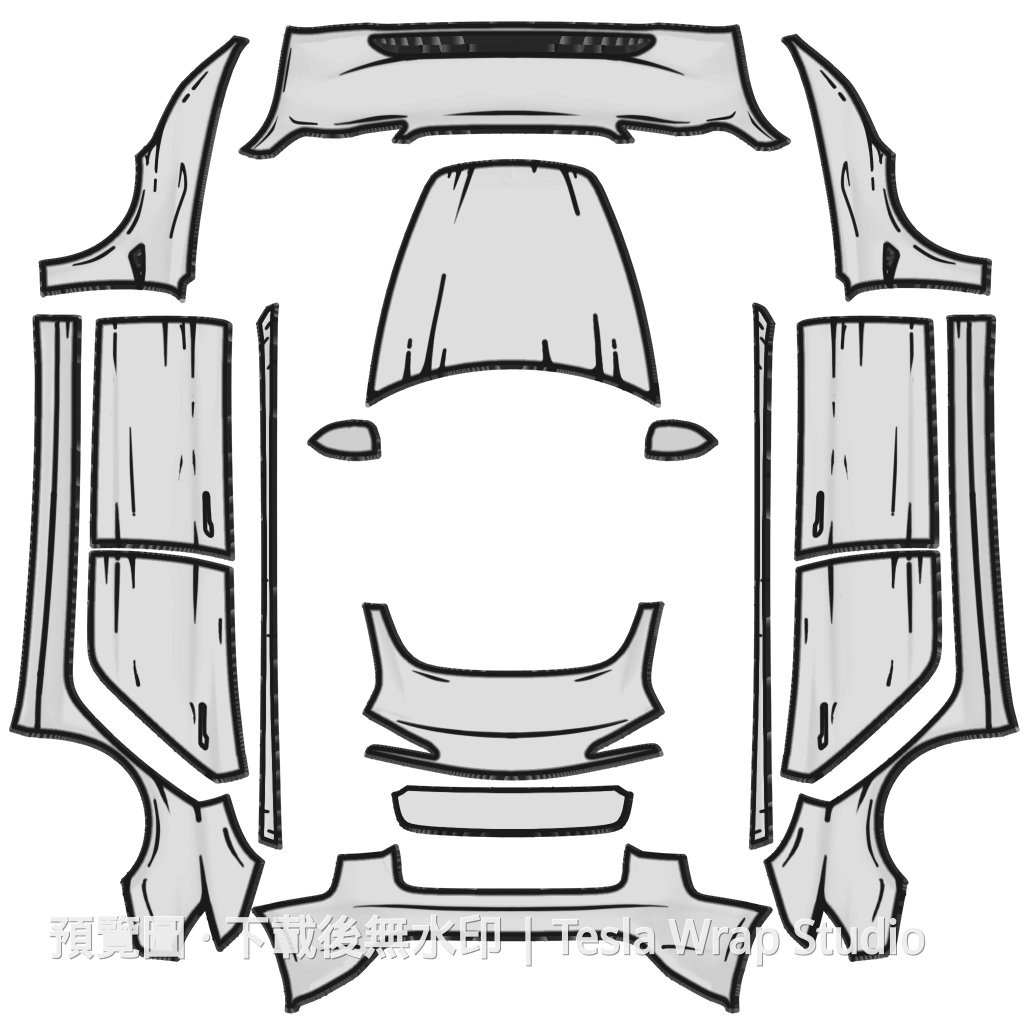 Model 3 (2024+) Standard & Premium 編號 #9058 自訂範本