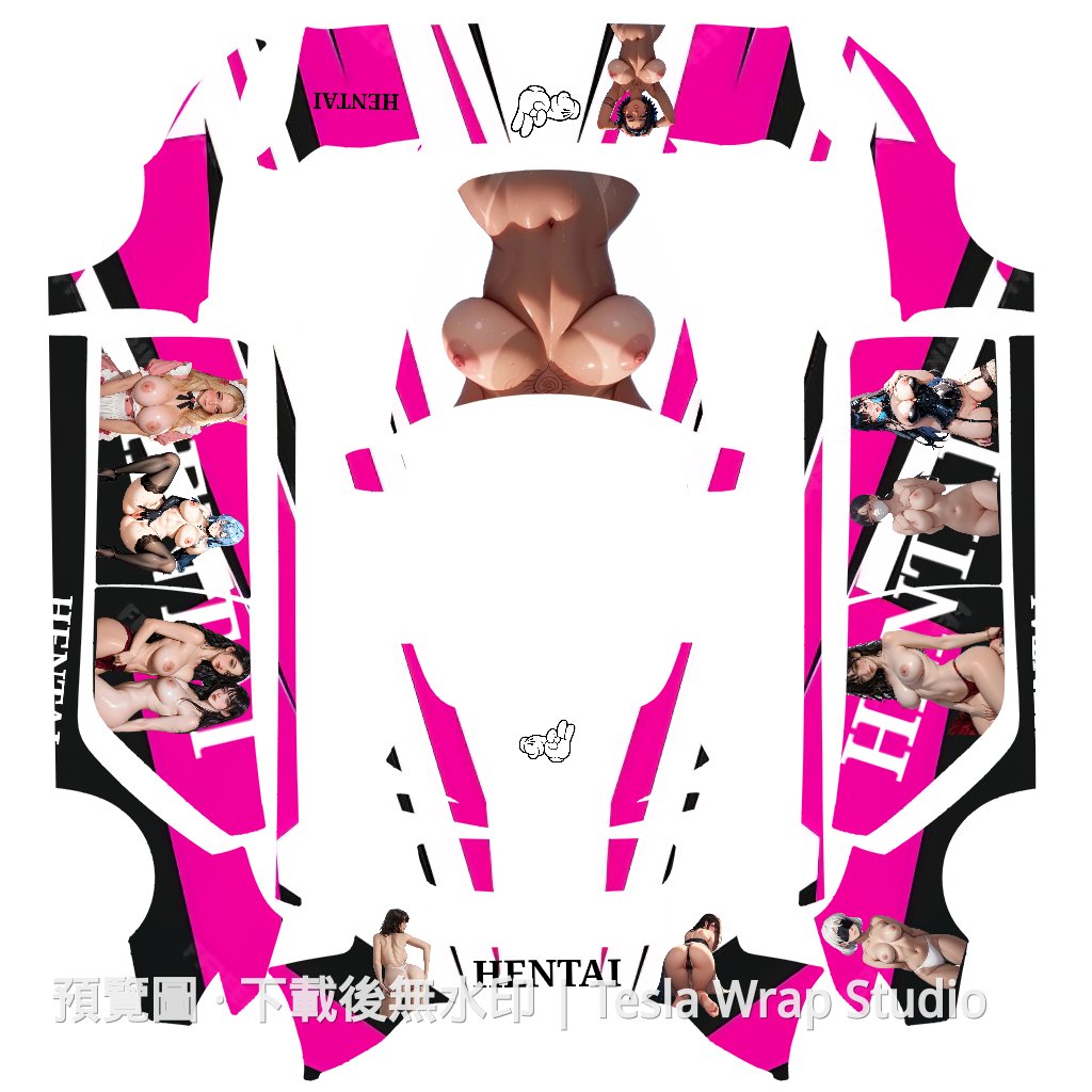 Model 3 (2024+) Standard & Premium Hentai 主題車體外觀範本