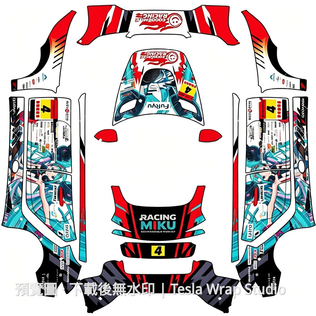 初音主題 2 - Model 3 (2024+) Standard & Premium