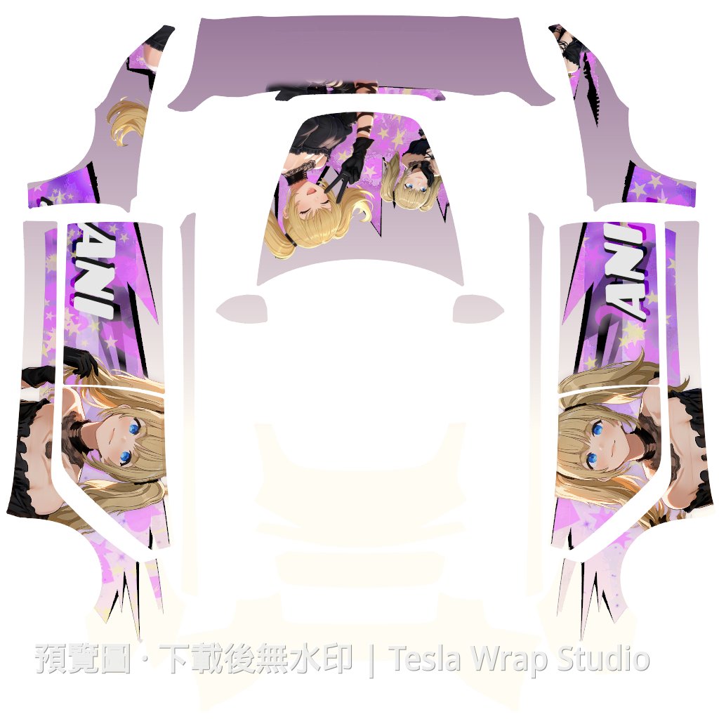 Model 3 (2024+) Standard & Premium 編號 #6457 自訂範本