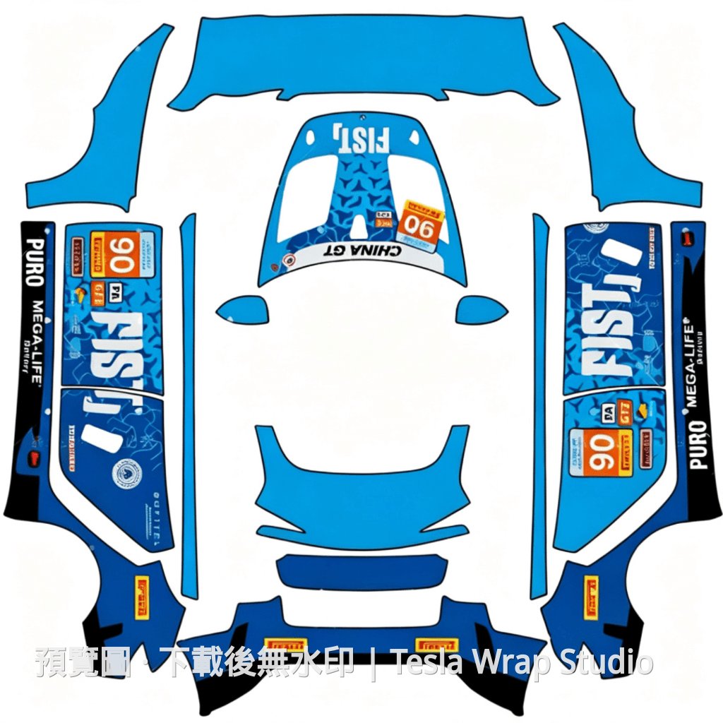 FIST 90 號賽車外觀 1 - Model 3 (2024+) Standard & Premium