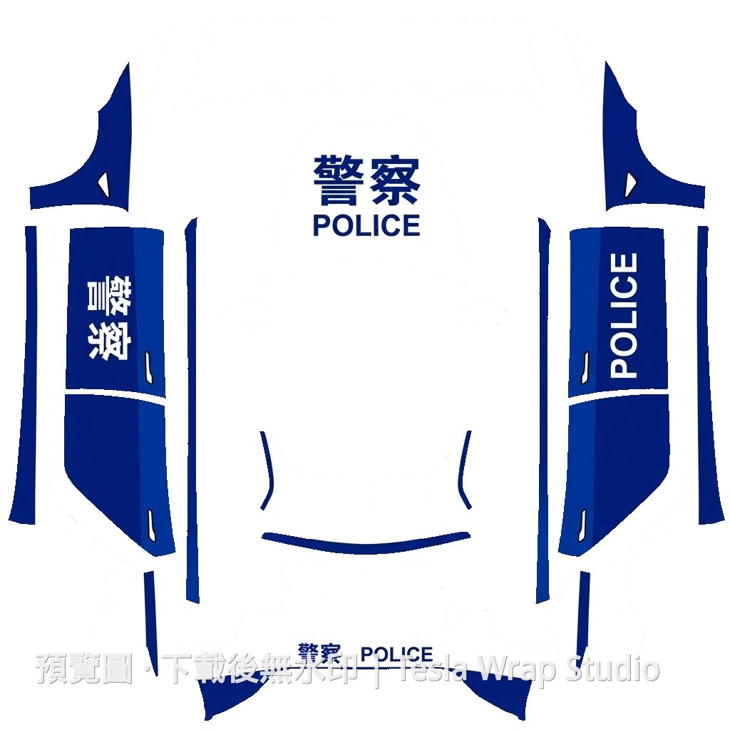 警車主題 - Model 3 (2024+) Standard & Premium
