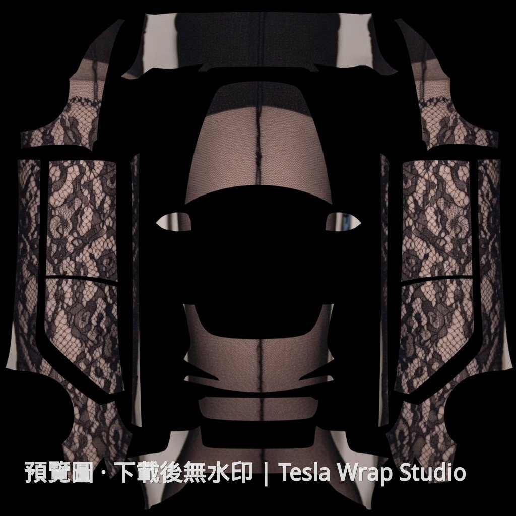 Model 3 (2024+) Standard & Premium 維密蕾絲聯名主題車體外觀範本