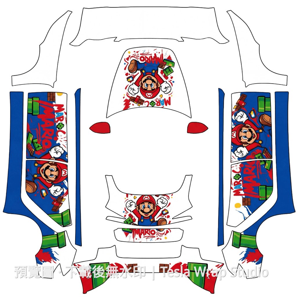煥新版 Model 3 Mario 匯入範本 - Model 3 (2024+) Standard & Premium