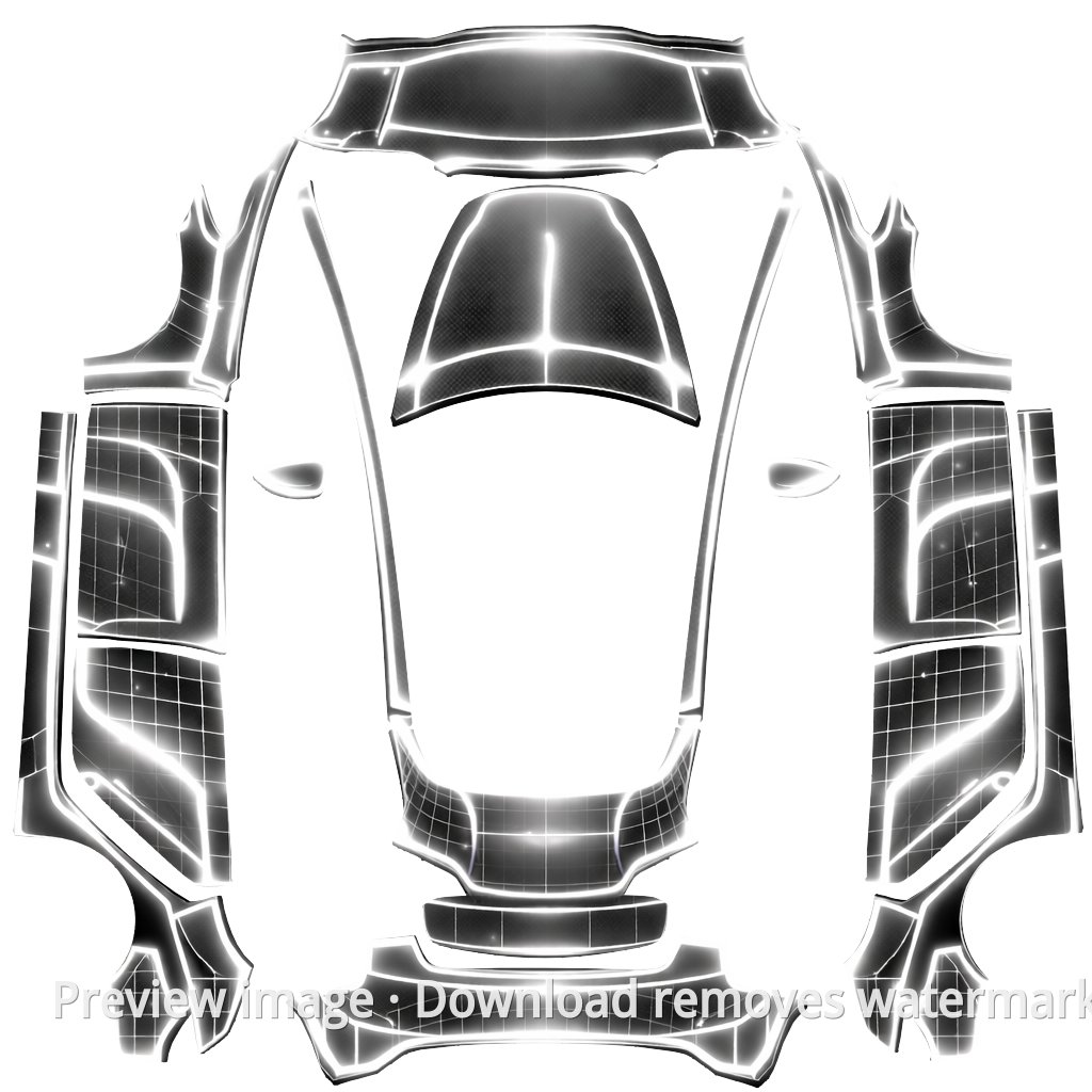 Electric Light Lines Model 3 Wrap Template