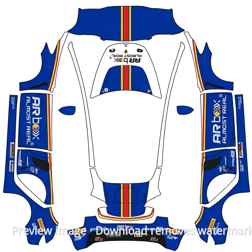 Porsche GT3 Rothmans Livery Series - Model 3