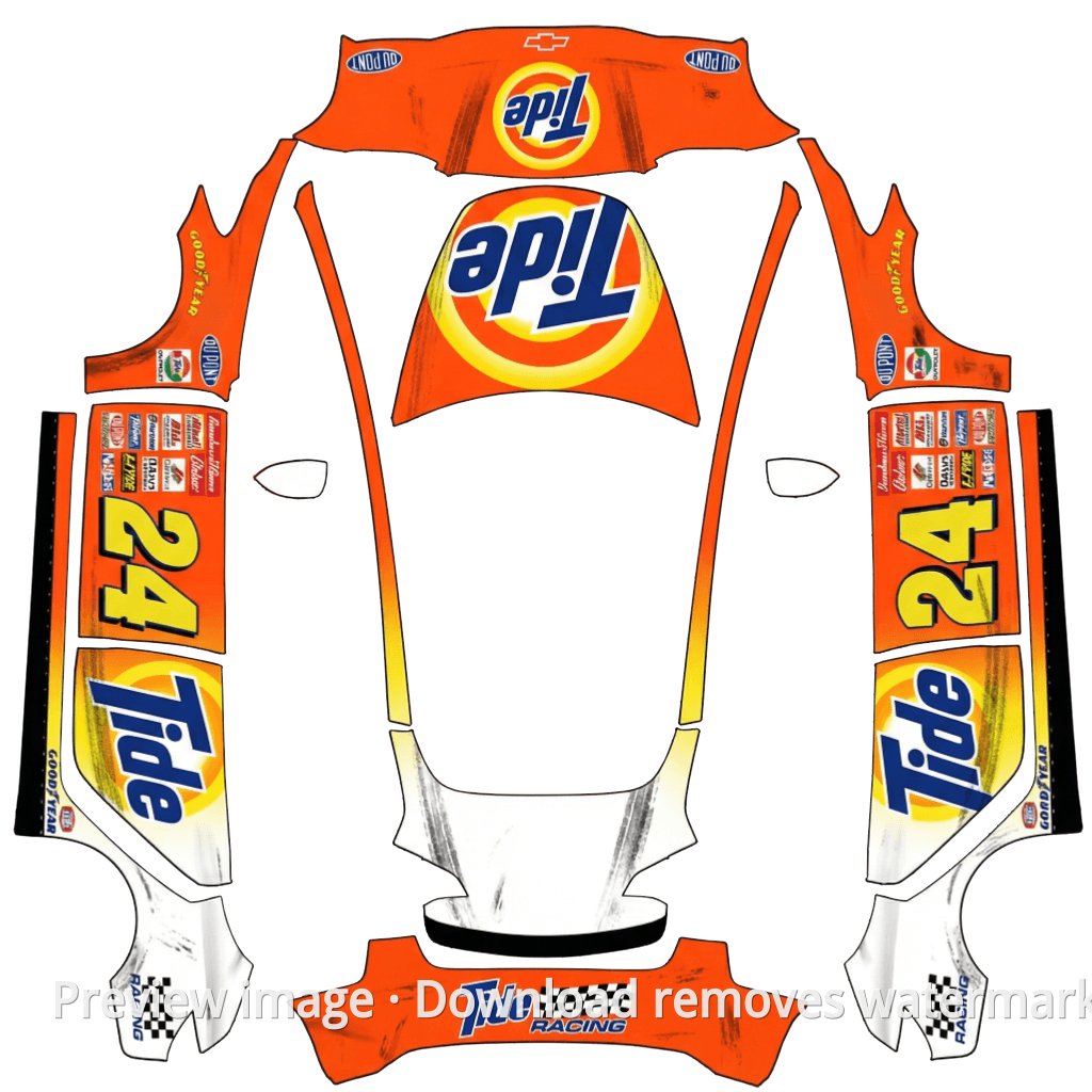 Tide Theme Model 3 Wrap Template