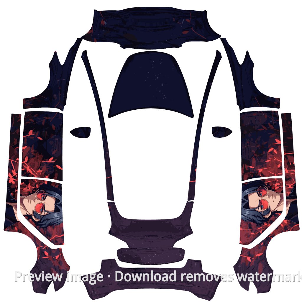 307 Model 3 Wrap Template