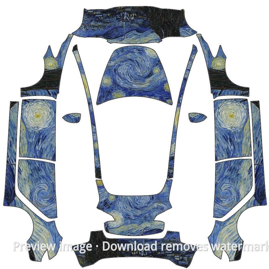 Whirlwind Theme Model 3 Wrap Template