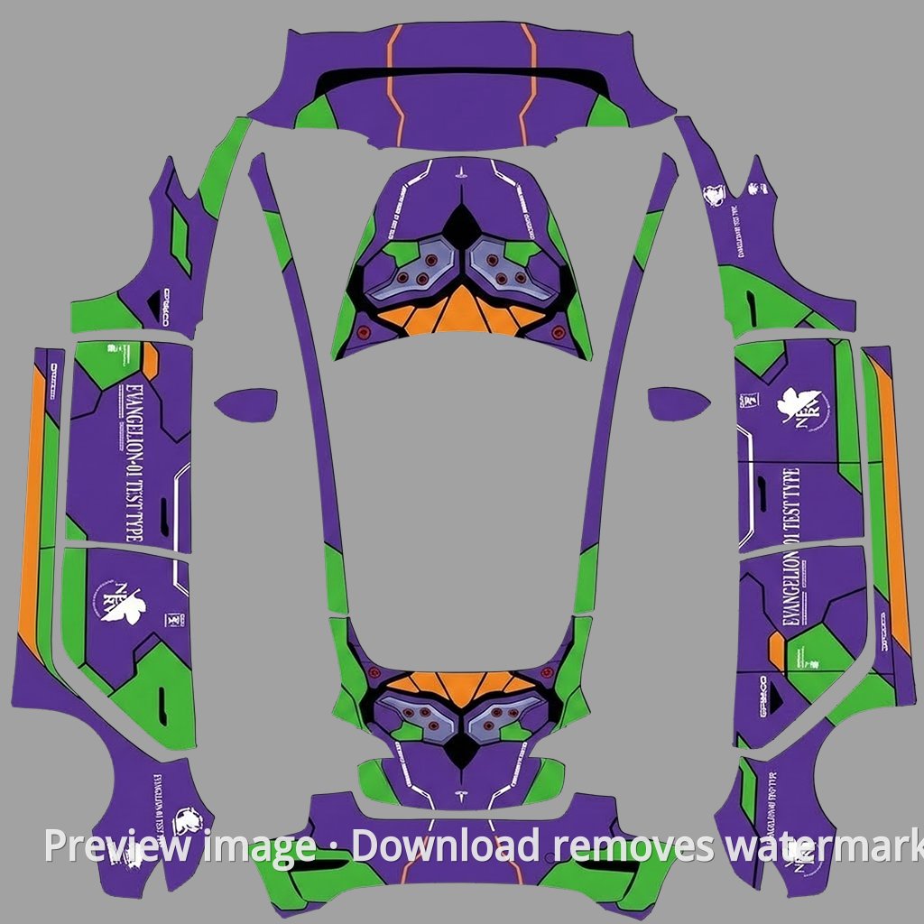Model 3 Custom Wrap Template