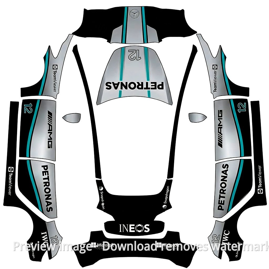Mercedes W17 Silver Arrows Theme - Model 3