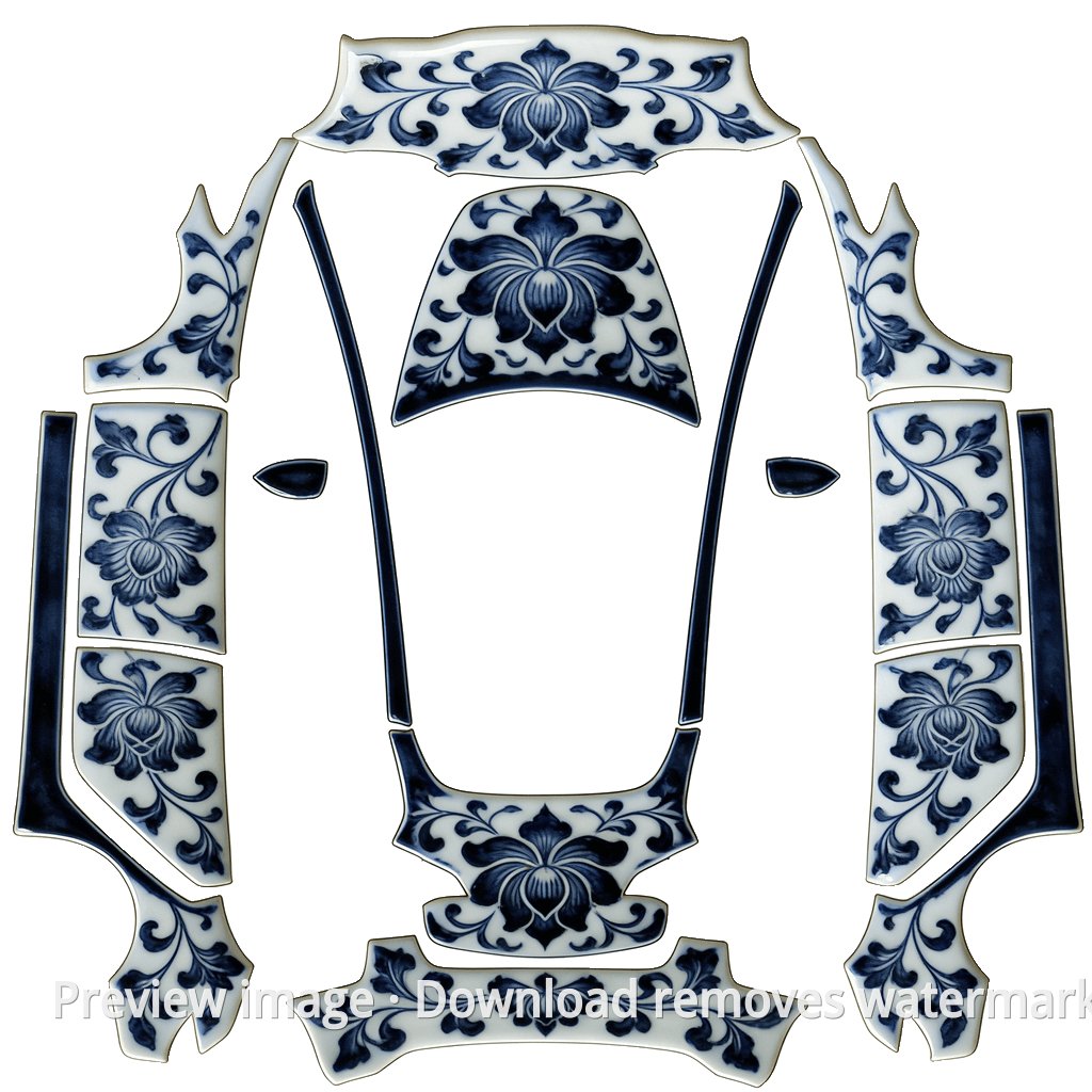 Lotus Scroll Pattern - Model 3