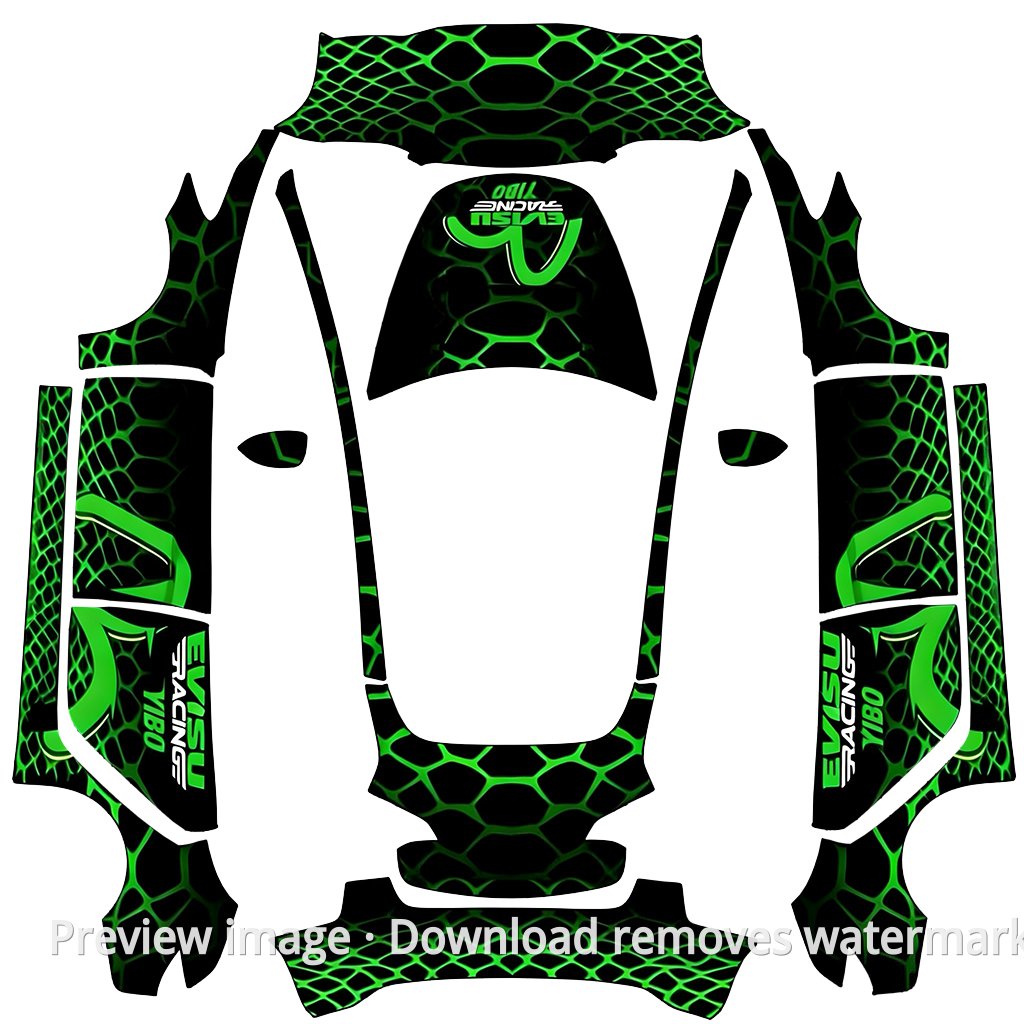 Green Serpent Armor Theme - Model 3