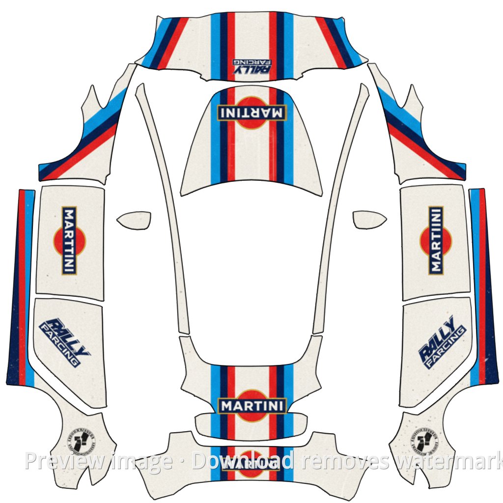Racing Theme Model 3 Wrap Template