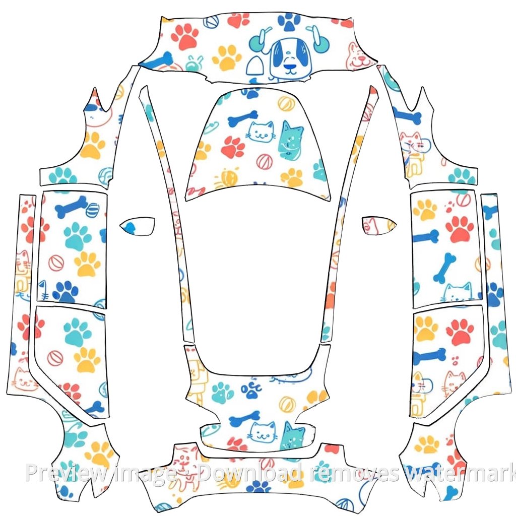Premium Wrap Template - Model 3