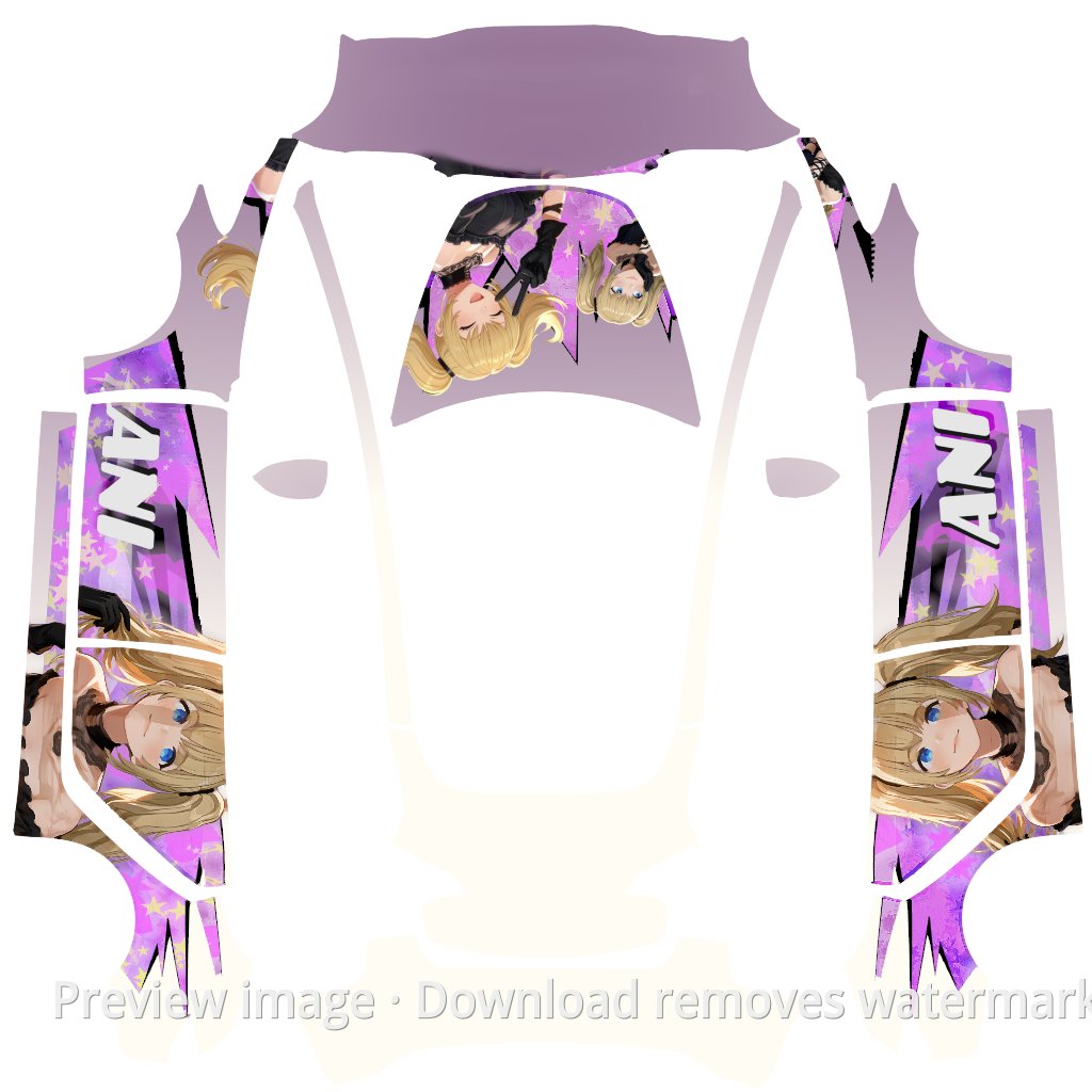 Anime Theme Model 3 Wrap Template