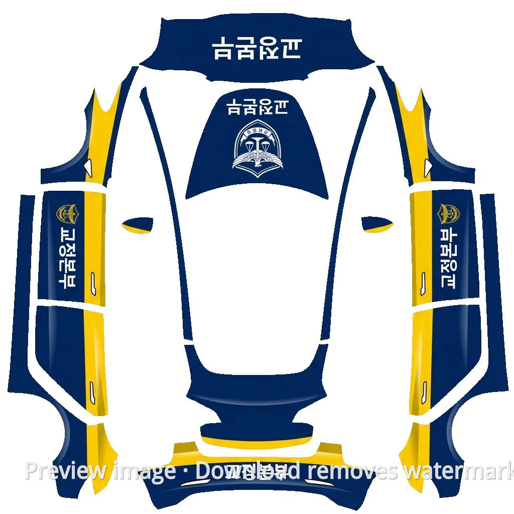 Police Theme Model 3 Wrap Template