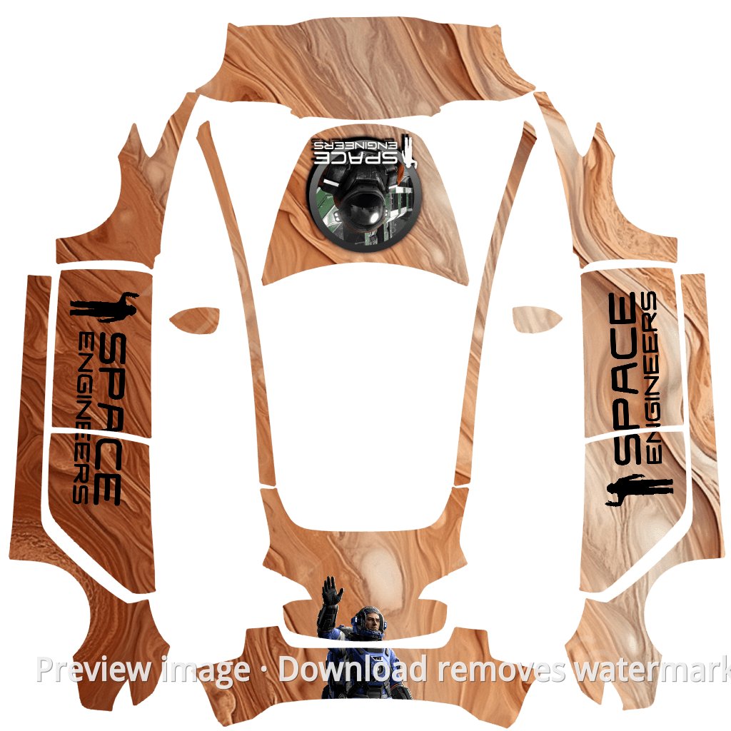 You Are Not Alone Model 3 Wrap Template