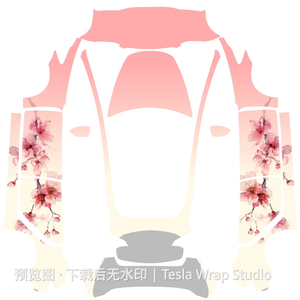 Model 3 326 编号外观模板 - Model 3 特斯拉喷漆车间模板