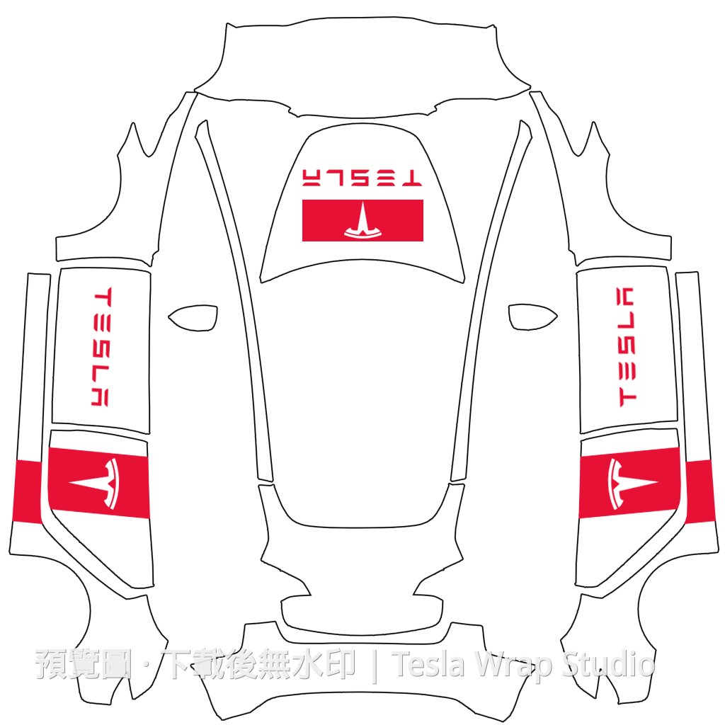 Tesla 內部車主題 - Model 3