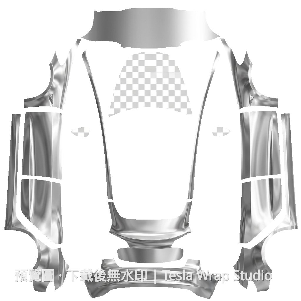 全車鍍銀 Chrome 風格 - Model 3