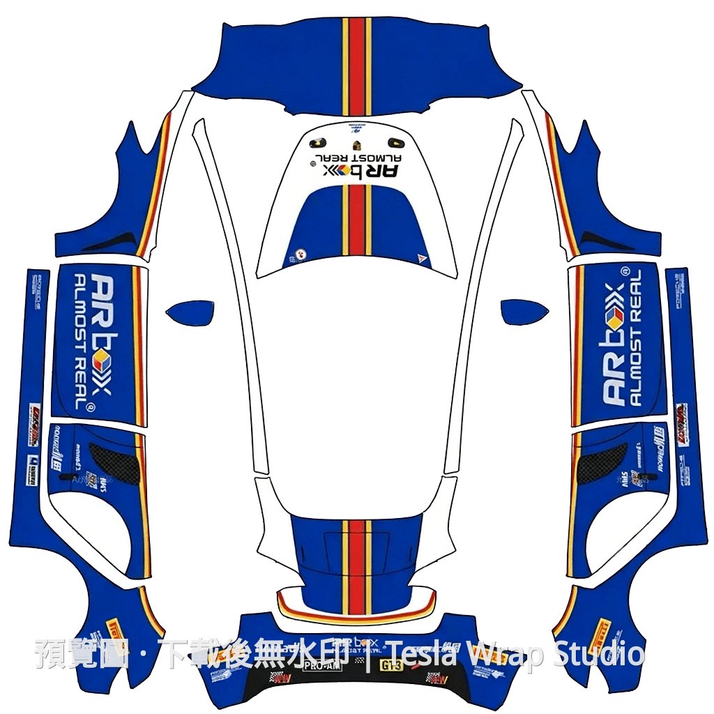 Porsche GT3 Rothmans 塗裝系列 - Model 3