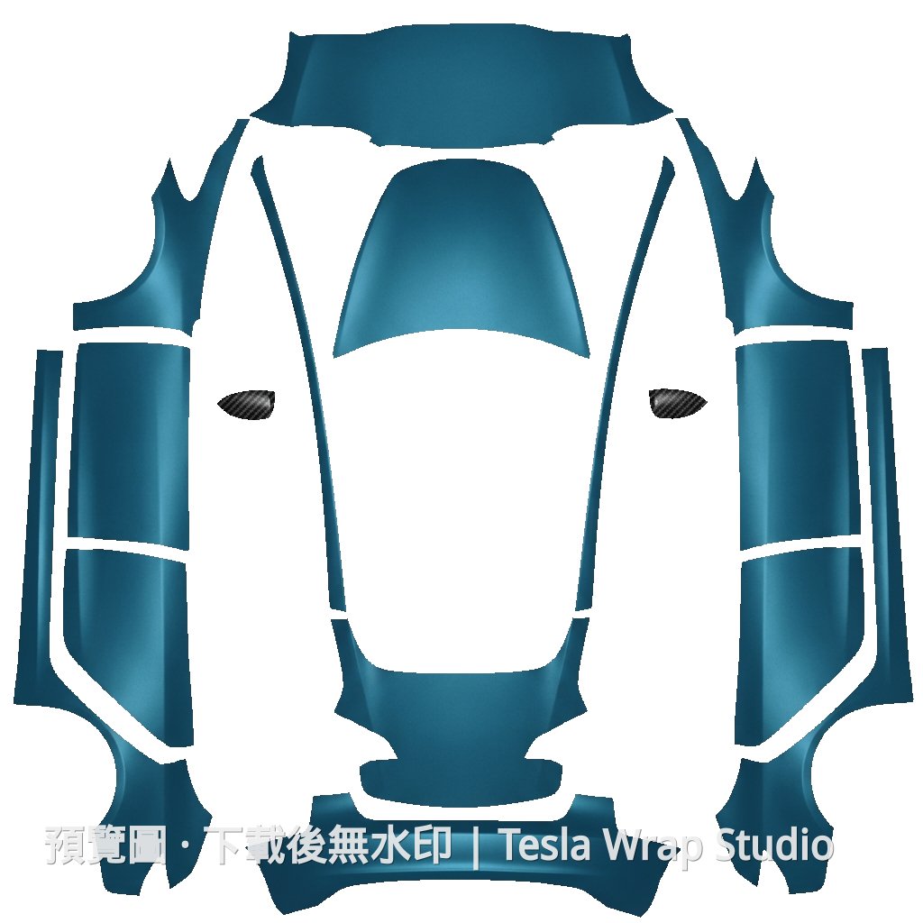 緞面冰凍海洋色 - Model 3