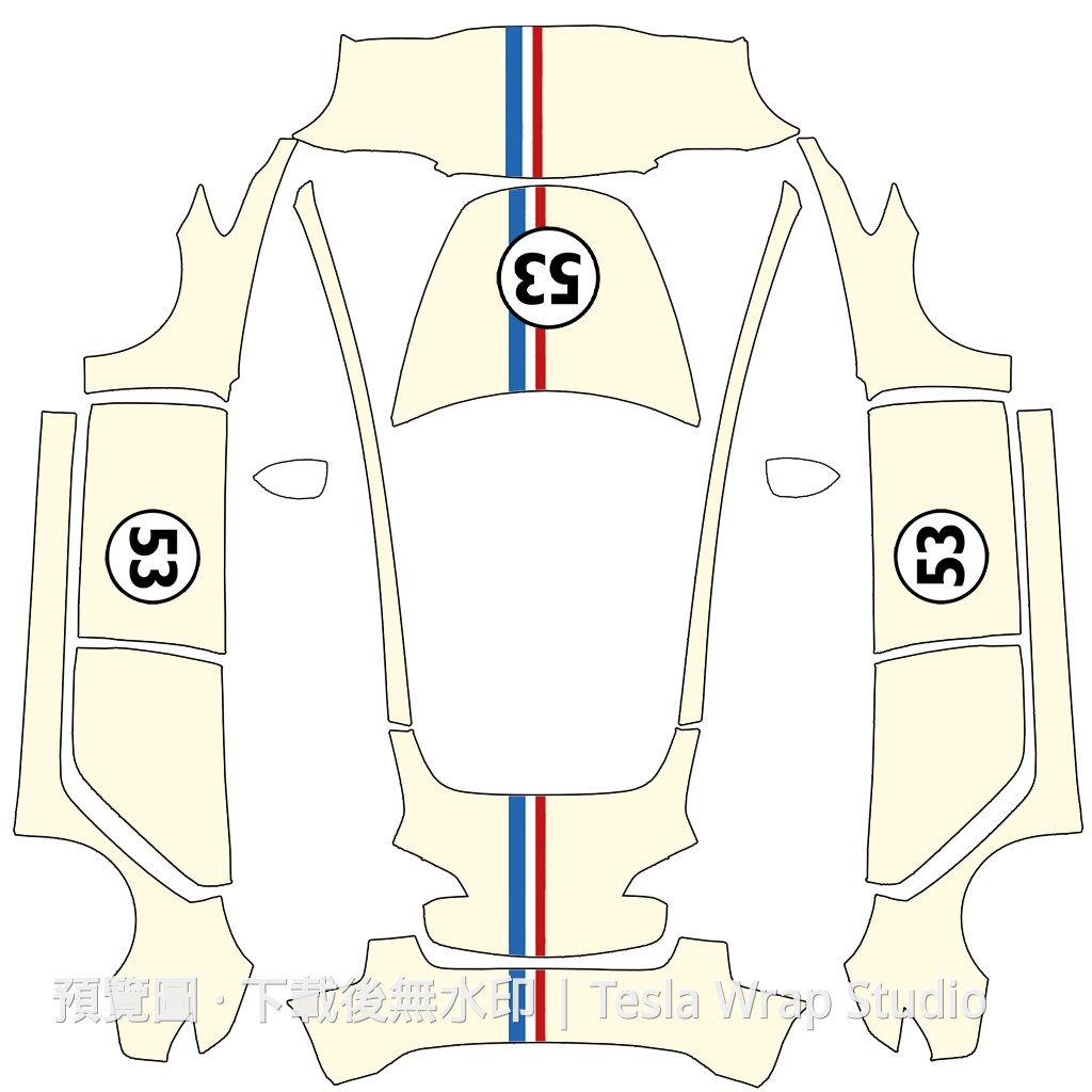 308 Model 3 車體外觀範本