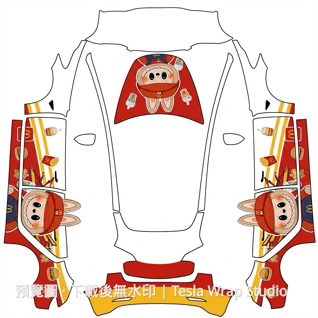 麥布布主題 - Model 3 - Model 3 Tesla 烤漆中心範本