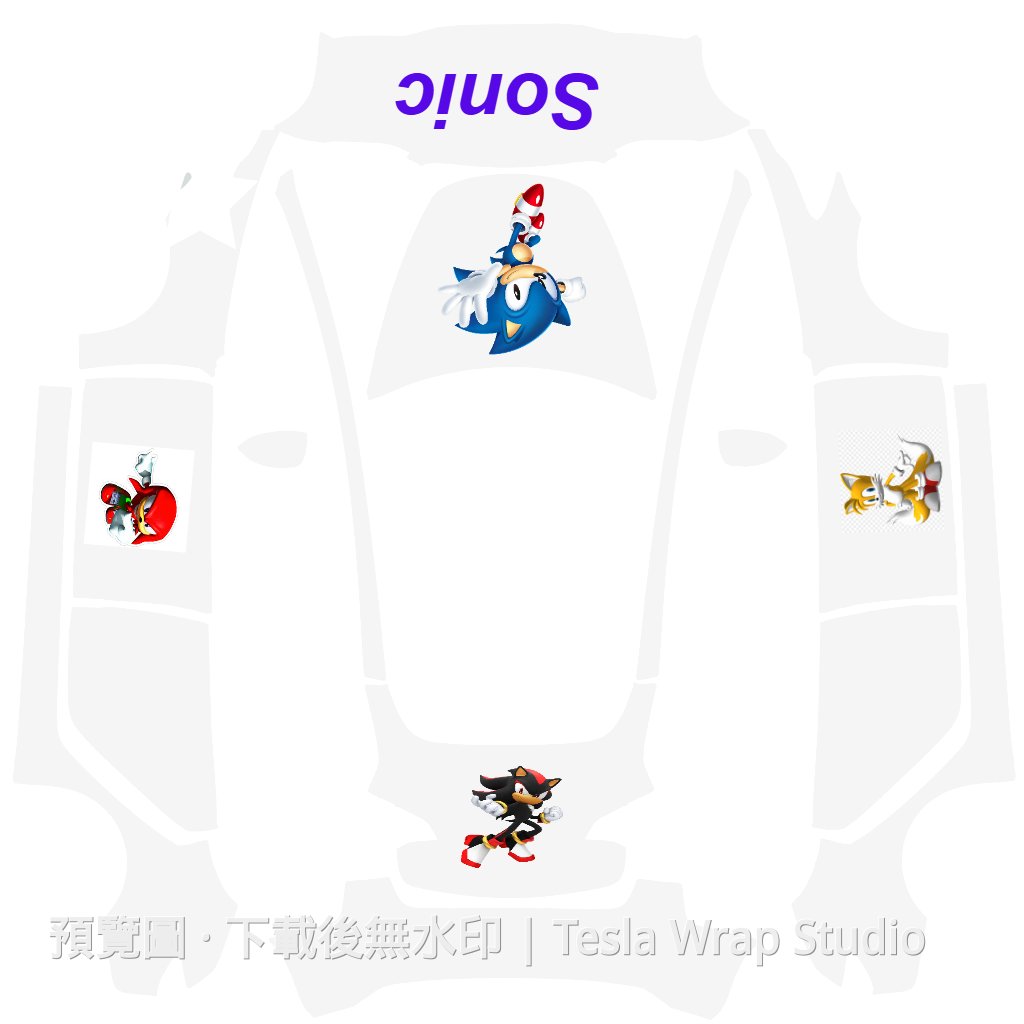 尼克主題 Model 3 車體外觀範本