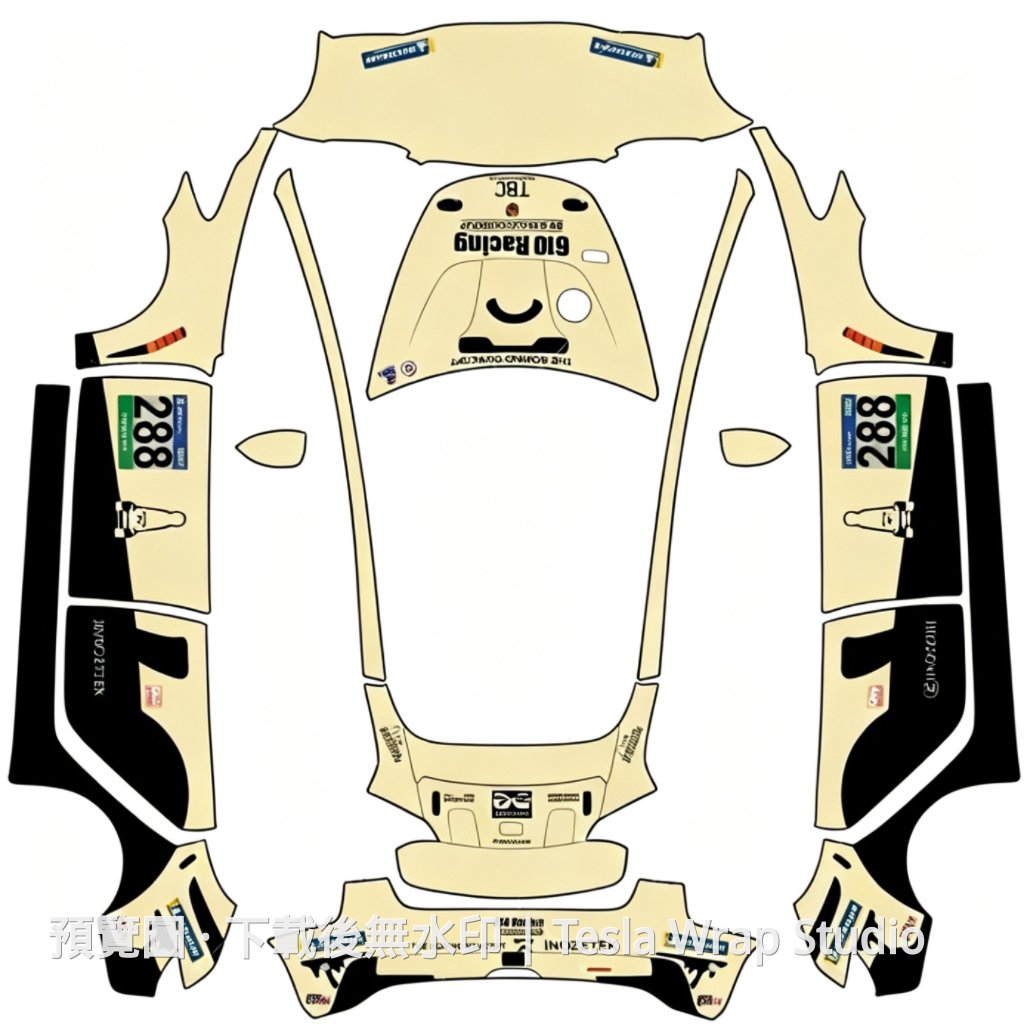 288 Porsche 911 GT3 Cup 主題 - Model 3