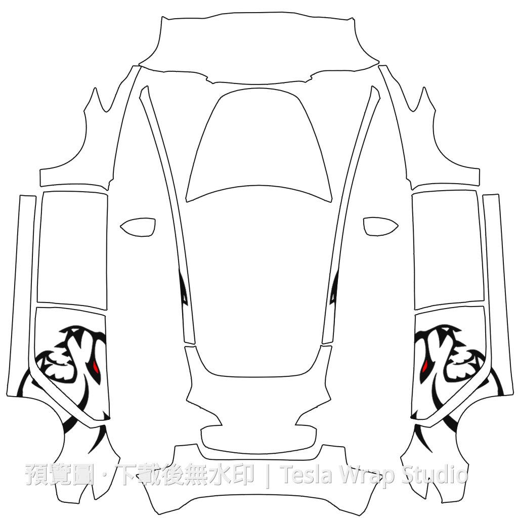 Model 3 編號 #9613 自訂範本