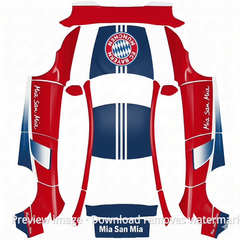 Bayern Munich Theme - Model Y (2025+) Premium