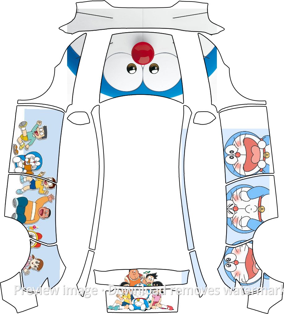 Doraemon Theme - Model Y (2025+) Premium