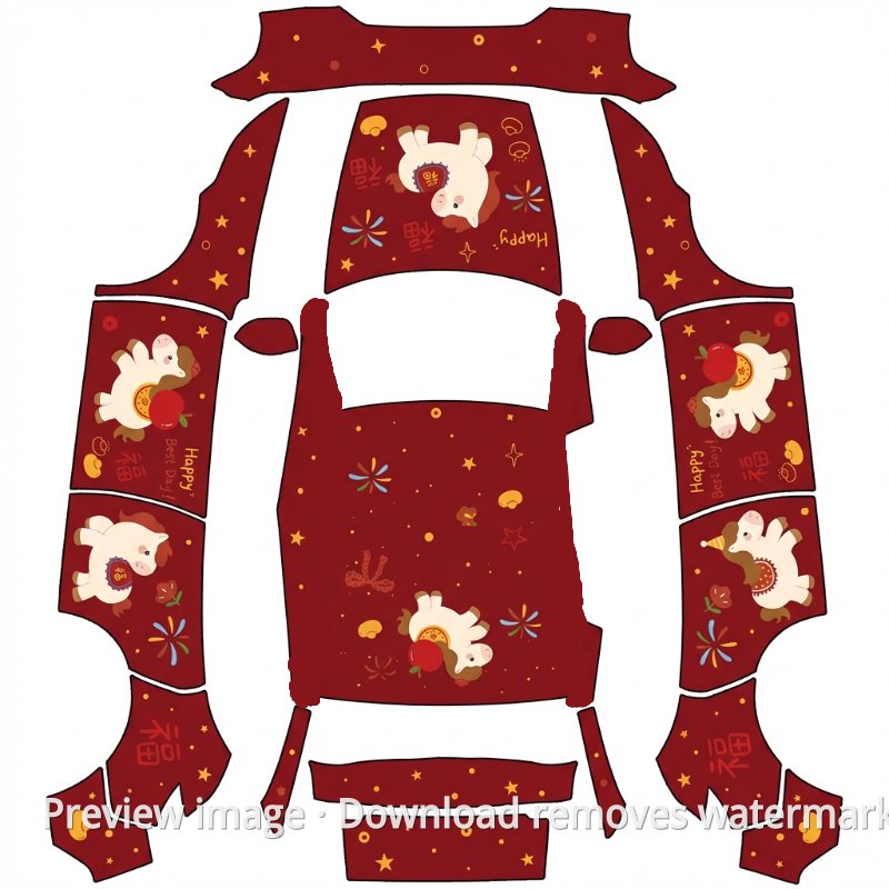 Year of the Horse Livery 2 - Model Y (2025+) Premium