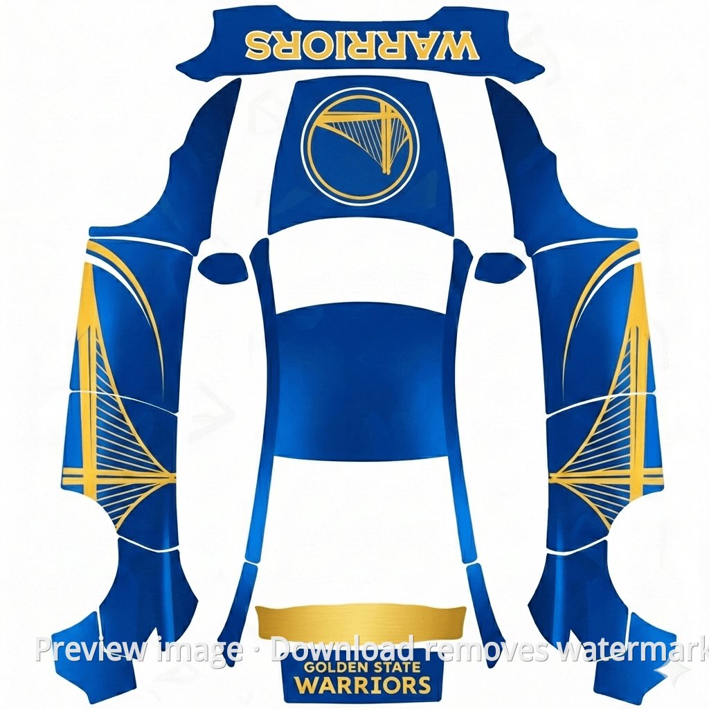 Golden State Warriors Theme - Model Y (2025+) Premium