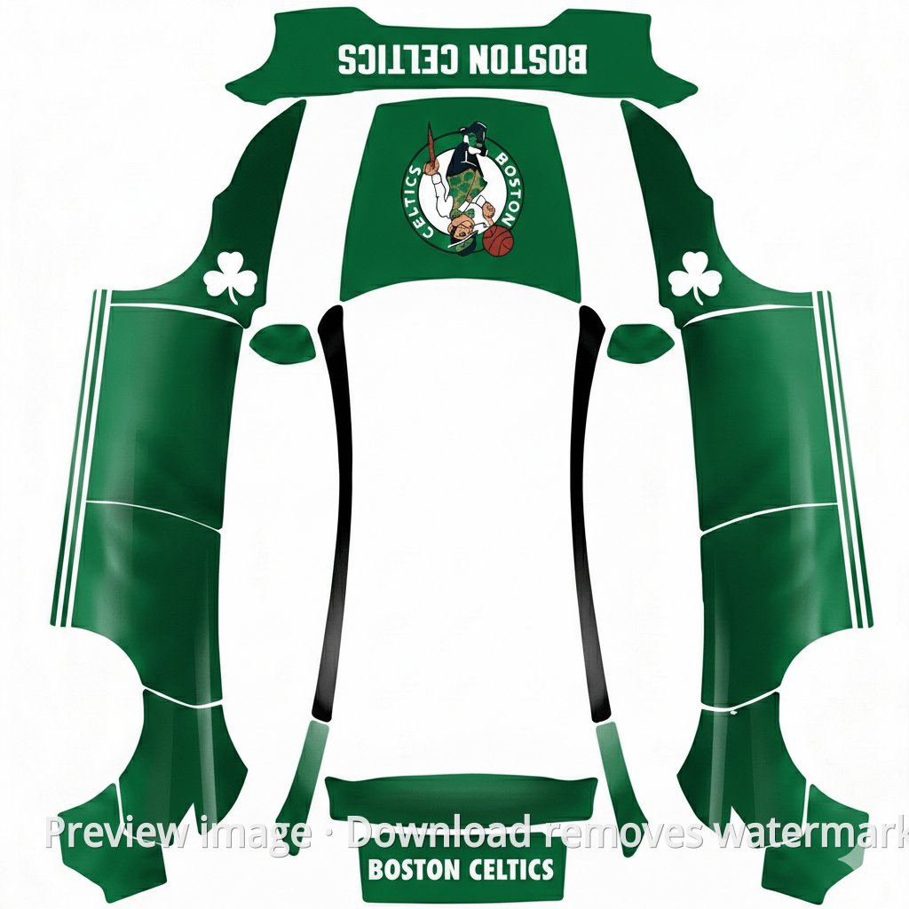 Boston Celtics Theme - Model Y (2025+) Premium