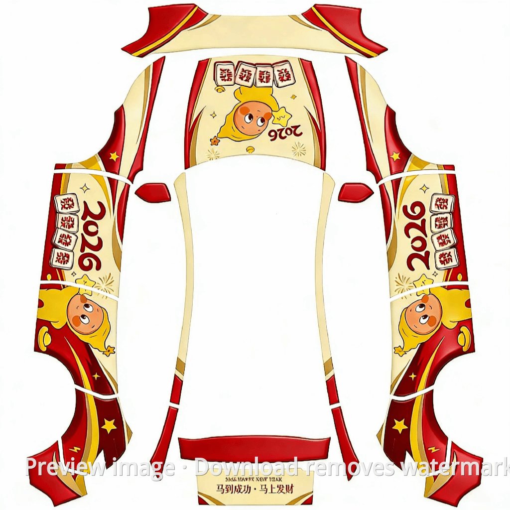Star People 2026 Prosperity Theme - Model Y (2025+) Premium