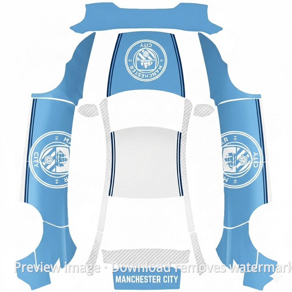 Manchester City Theme - Model Y (2025+) Premium