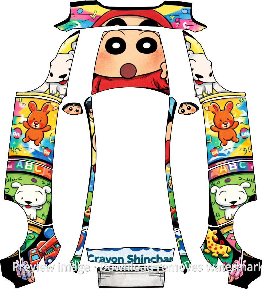 Crayon Shin-chan Theme - Model Y (2025+) Premium