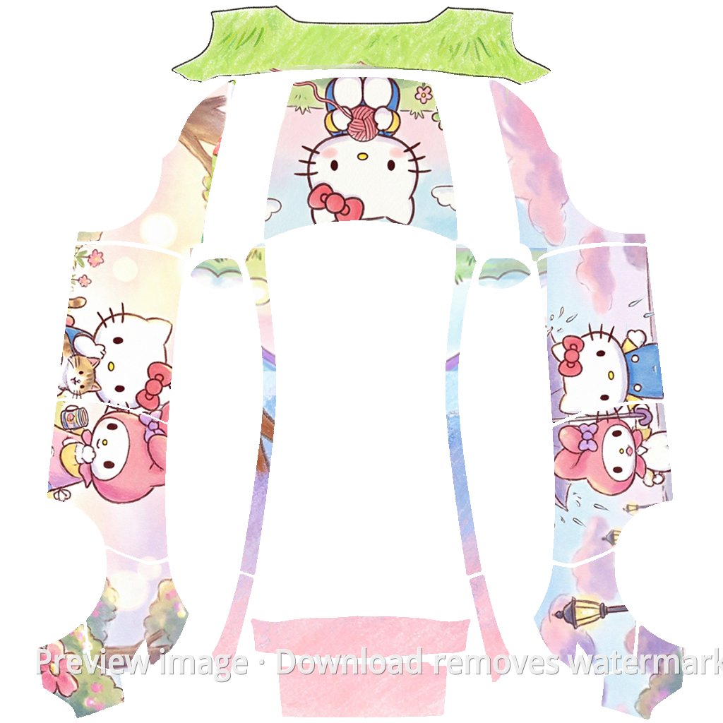 Kitty and My Melody Cute Edition - Model Y (2025+) Premium