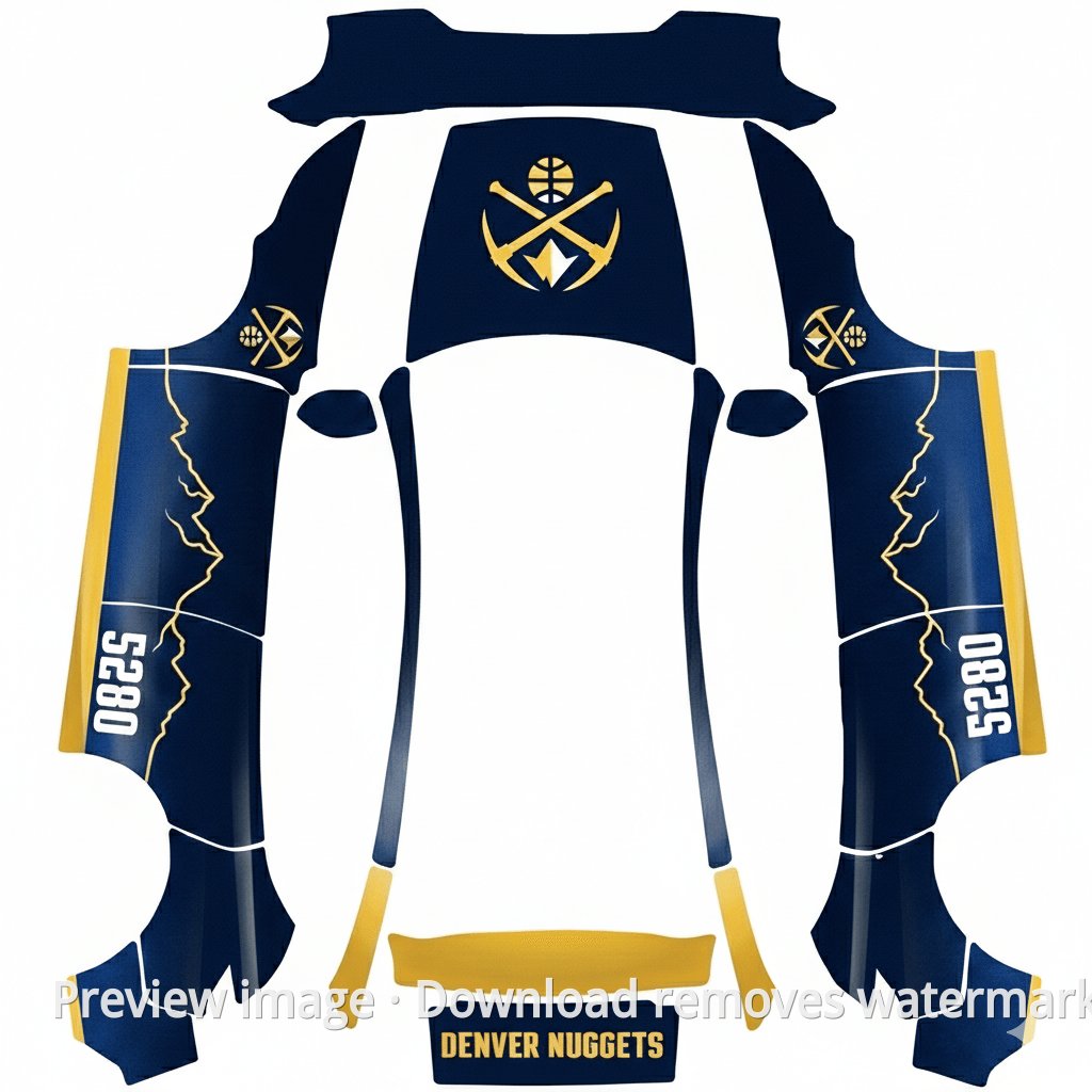 Denver Nuggets Theme - Model Y (2025+) Premium