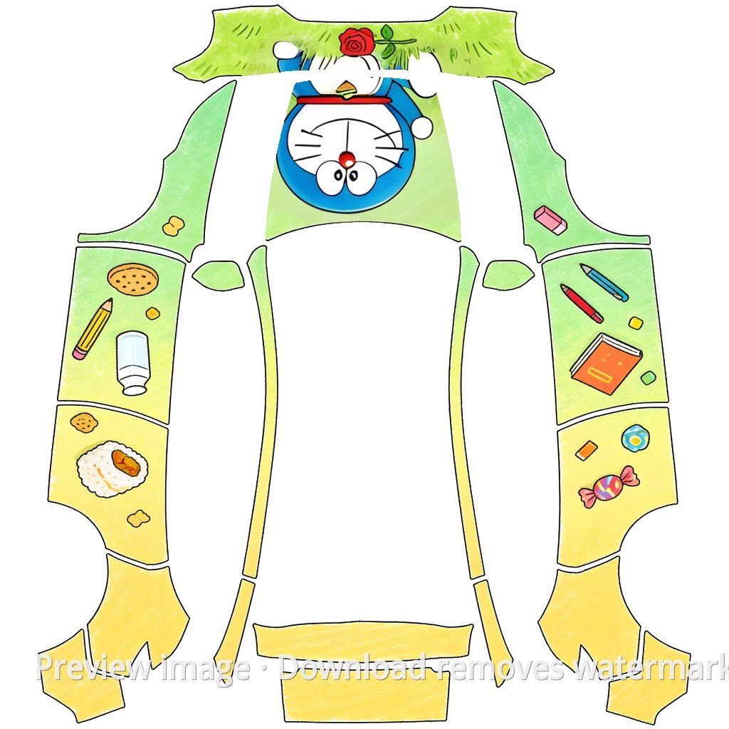 Doraemon Theme - Model Y (2025+) Premium