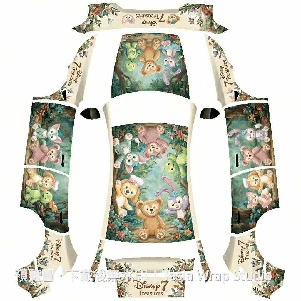 Model Y (2025+) Premium Disney 七寶主題車體外觀範本